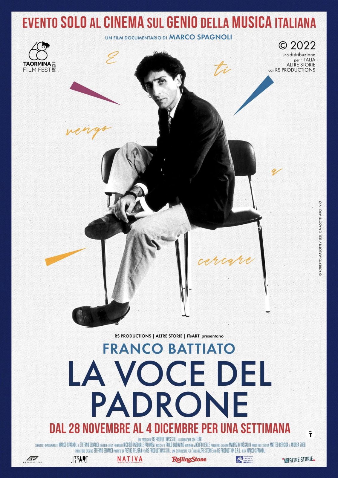 FRANCO BATTIATO - LA VOCE DEL PADRONE. Evento dal 28 Novembre. - Cinema Firenze Il Portico